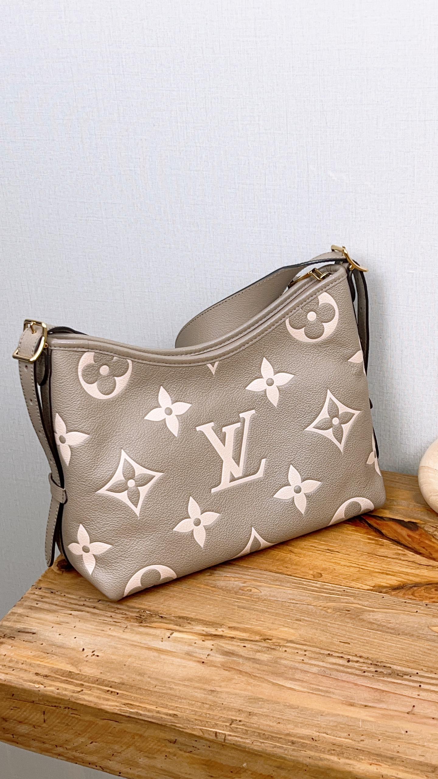 LV Bicolour Monogram Empreinte (Grey/Cream) CarryAll PM
