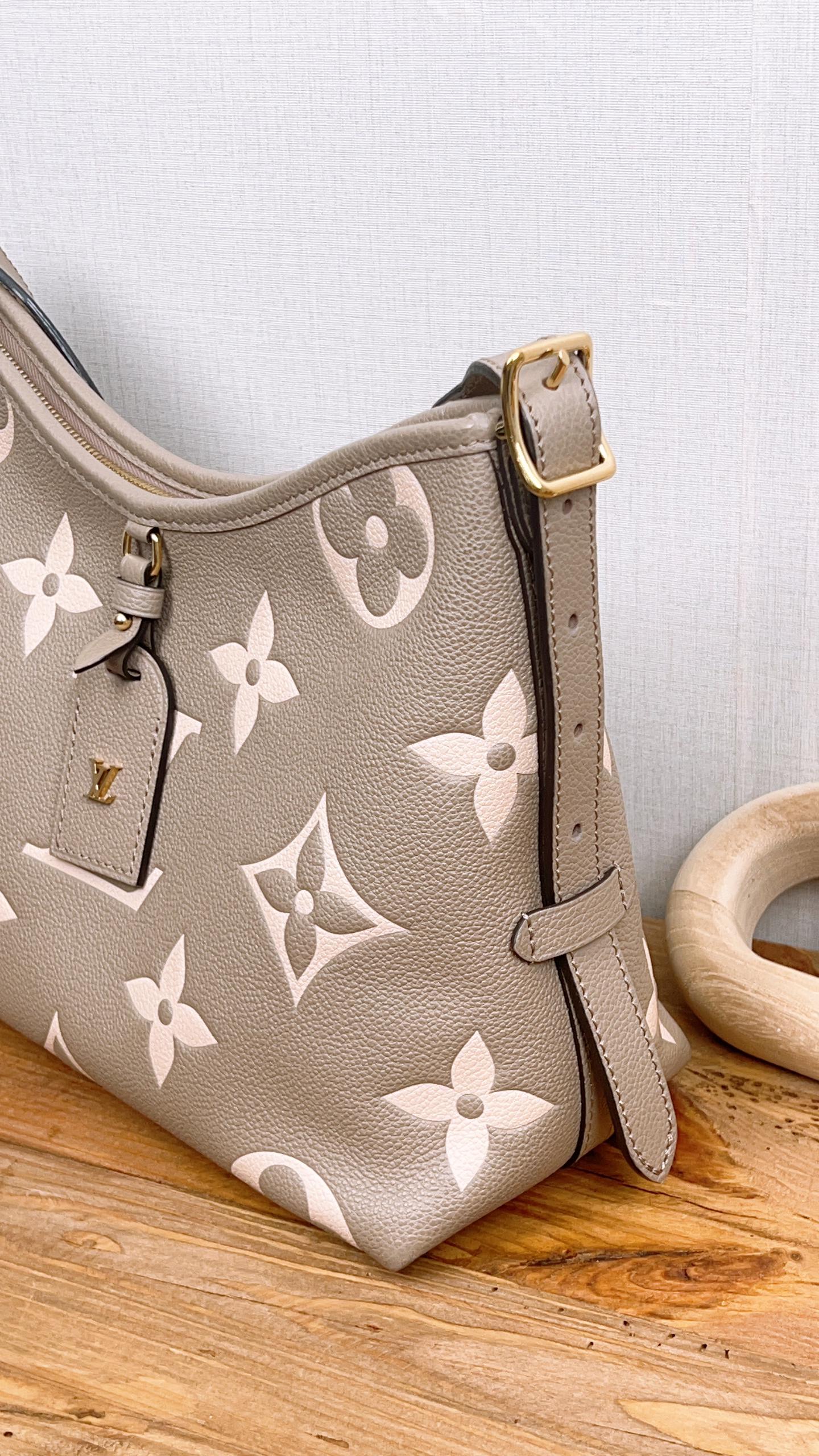 LV Bicolour Monogram Empreinte (Grey/Cream) CarryAll PM