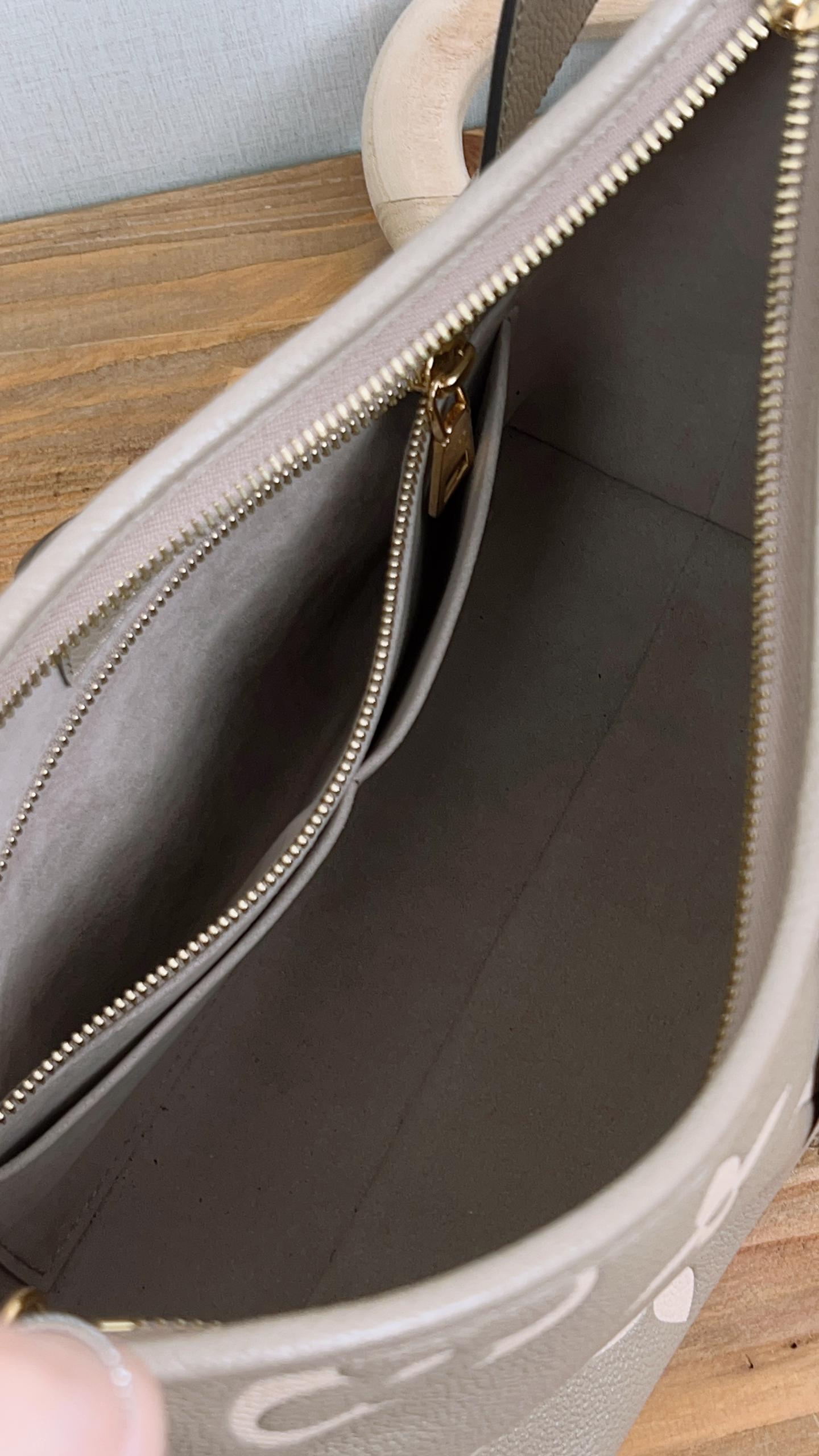 LV Bicolour Monogram Empreinte (Grey/Cream) CarryAll PM