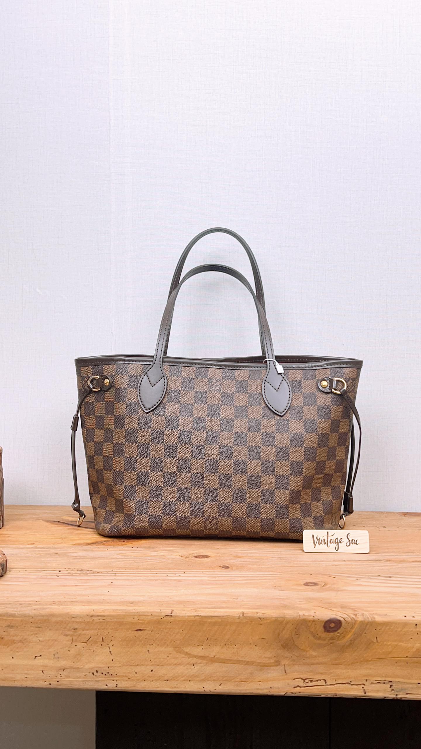 LV Damier Ebene Neverfull PM