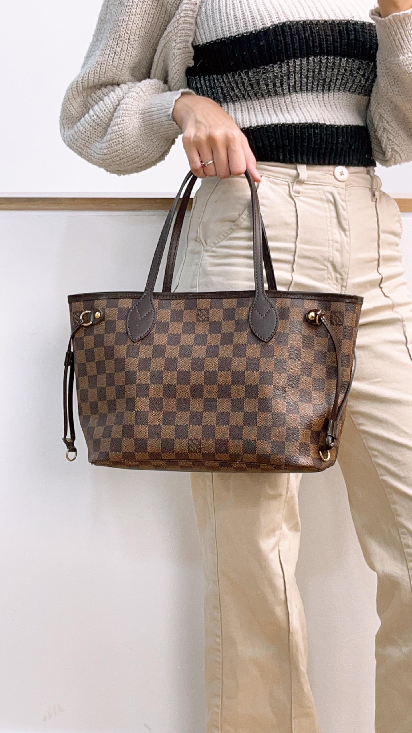 LV Damier Ebene Neverfull PM