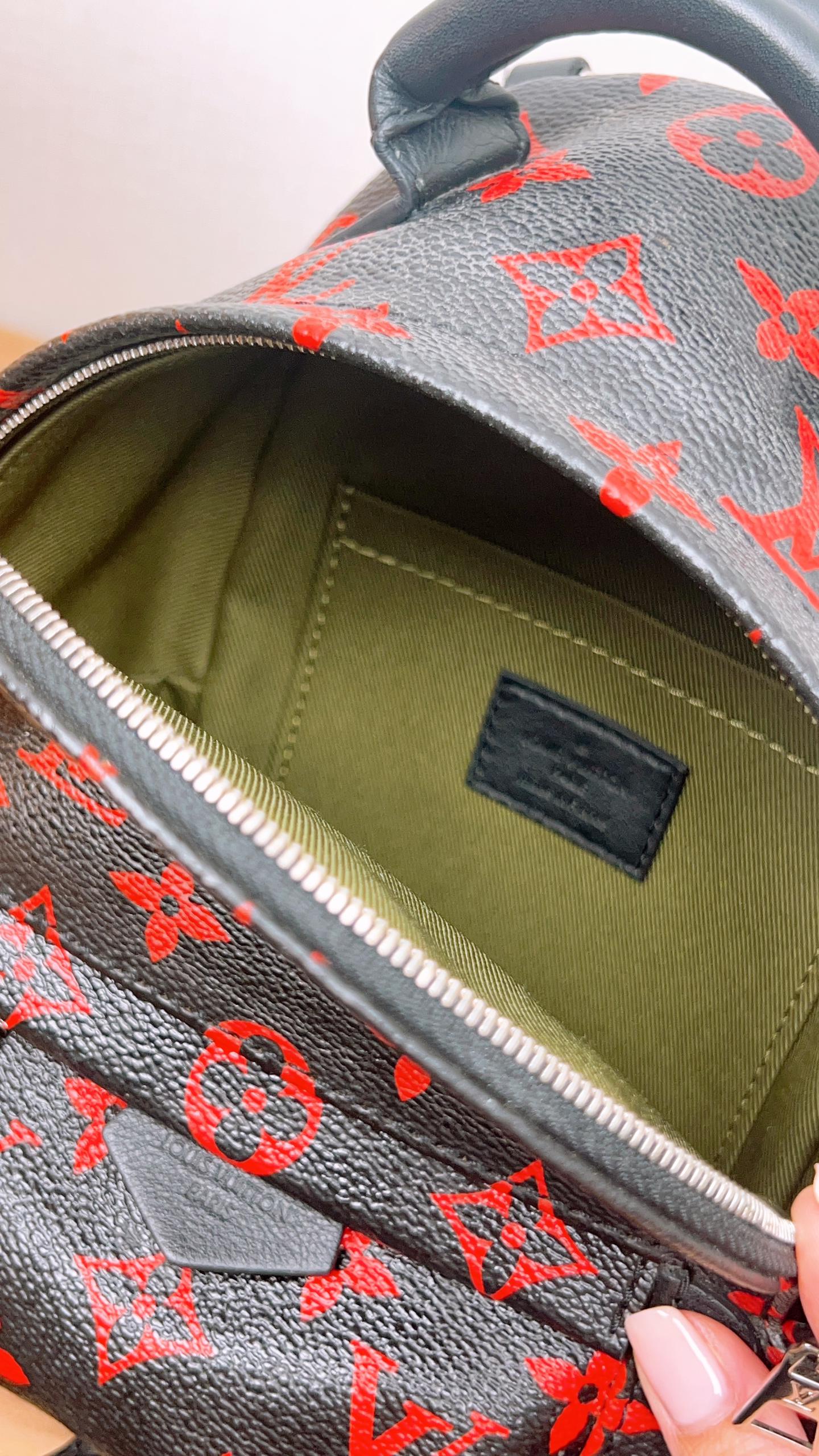 LV Infrarouge Monogram Mini Palm Springs Backpack