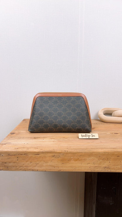 Celine Triomphe Large Cosmetic Pouch