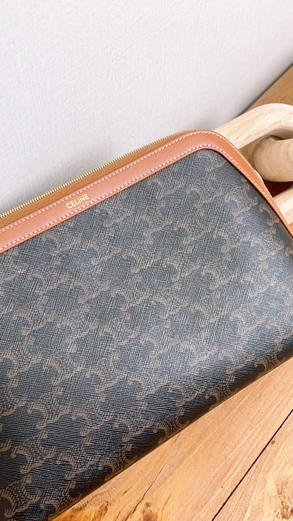 Celine Triomphe Large Cosmetic Pouch