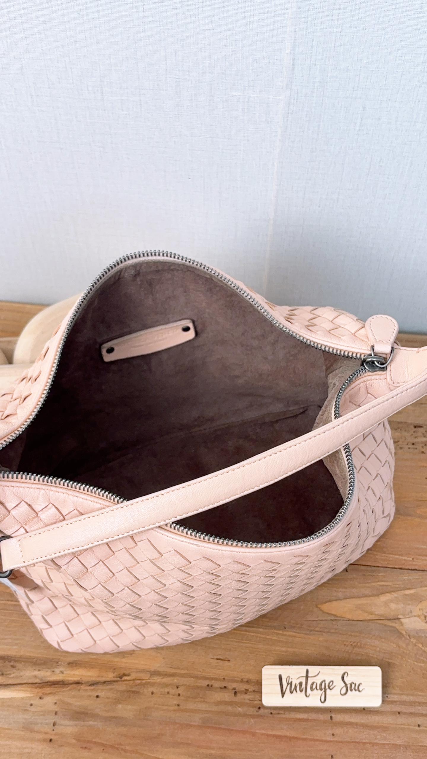 Bottega Veneta Peach Intrecciato Small Shoulder Bag