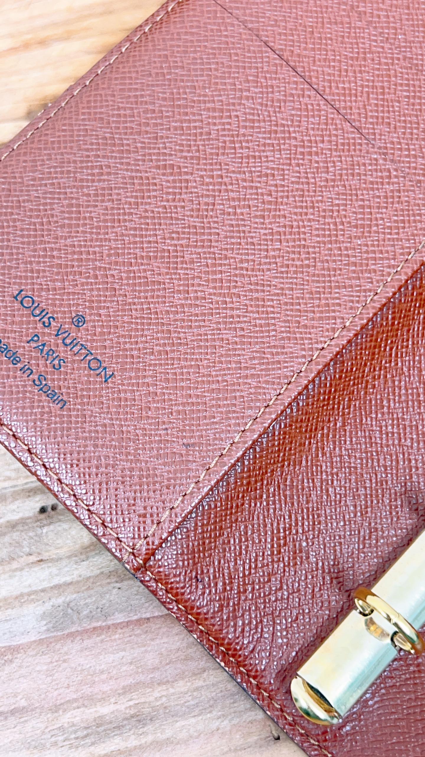 LV Monogram Small Ring Agenda Cover