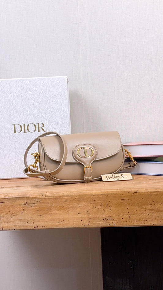 Dior Hazelnut Taupe Calfskin Bobby East West (GHW)
