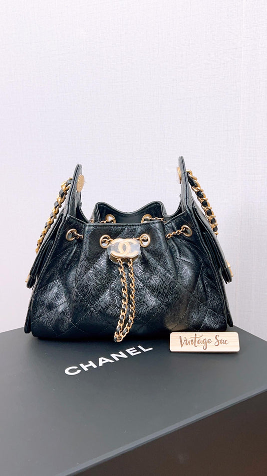 Chanel Black Caviar Mini 25 (GHW)