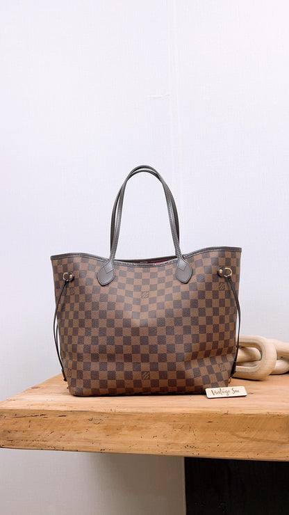 LV Damier Ebene Neverfull MM