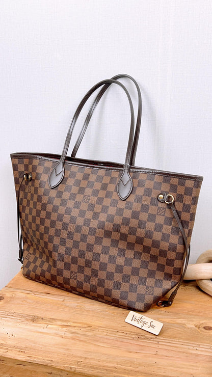 LV Damier Ebene Neverfull MM