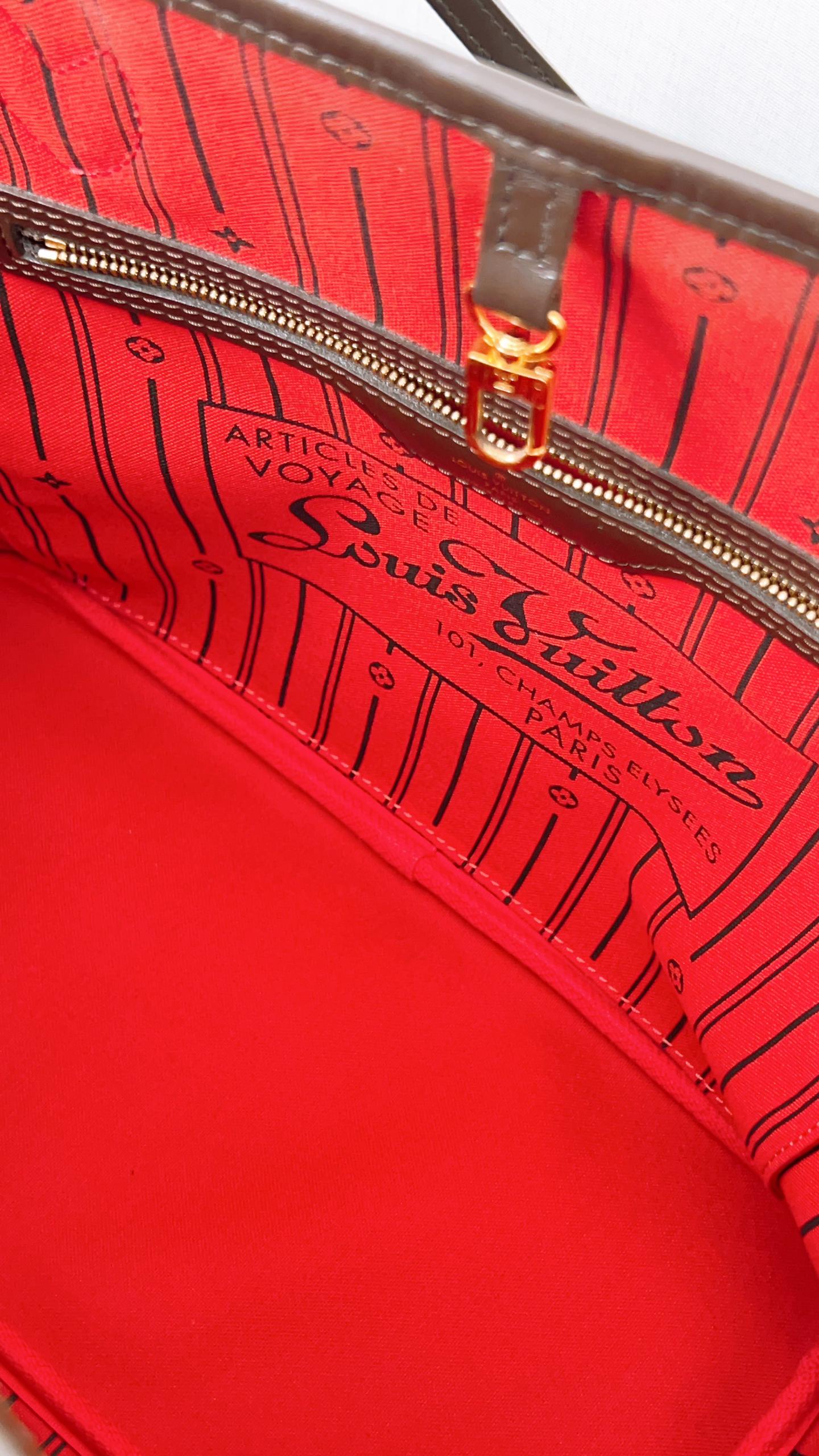 LV Damier Ebene Neverfull MM