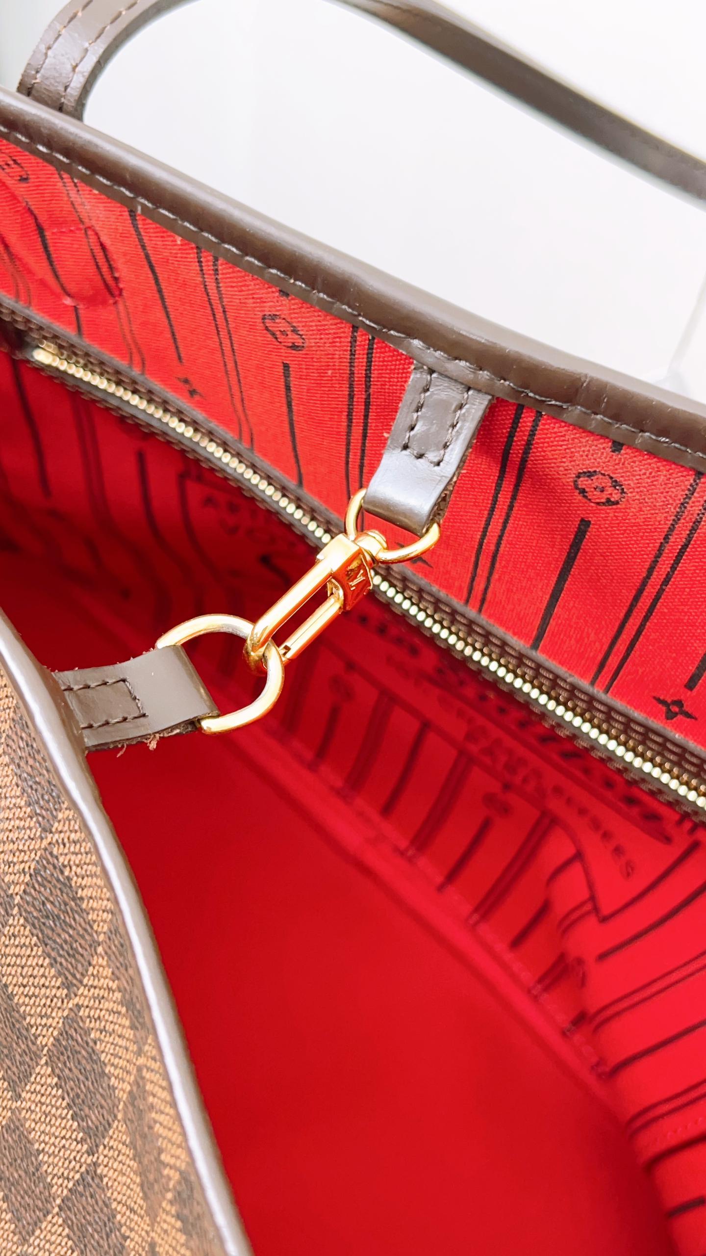 LV Damier Ebene Neverfull MM