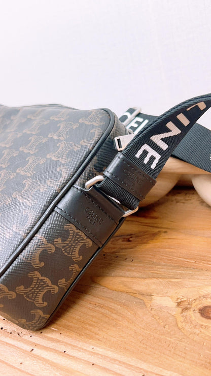 Celine Medium Triomphe Canvas Messenger Bag