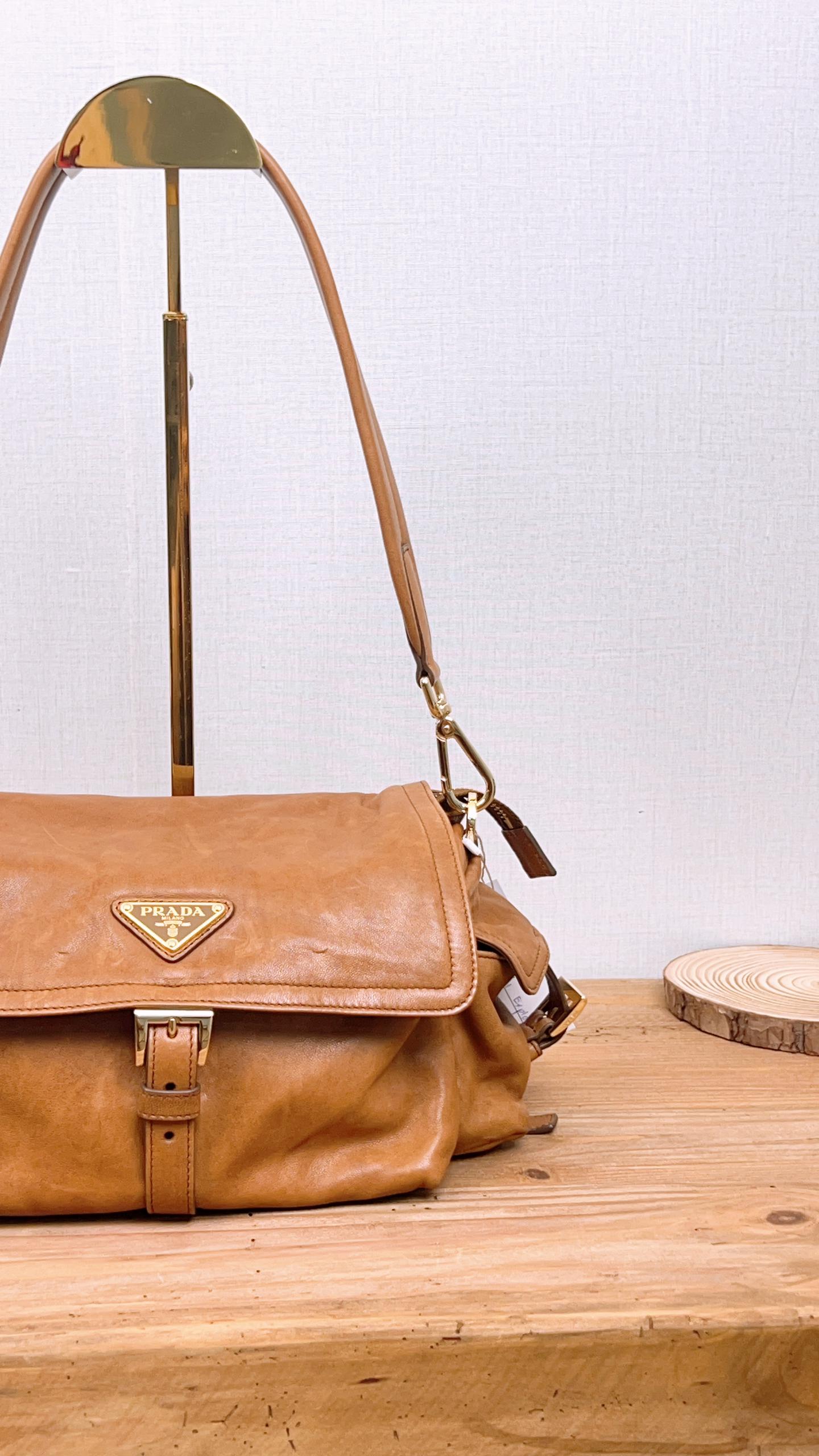 Prada Caramel Explore 2 Way Bag