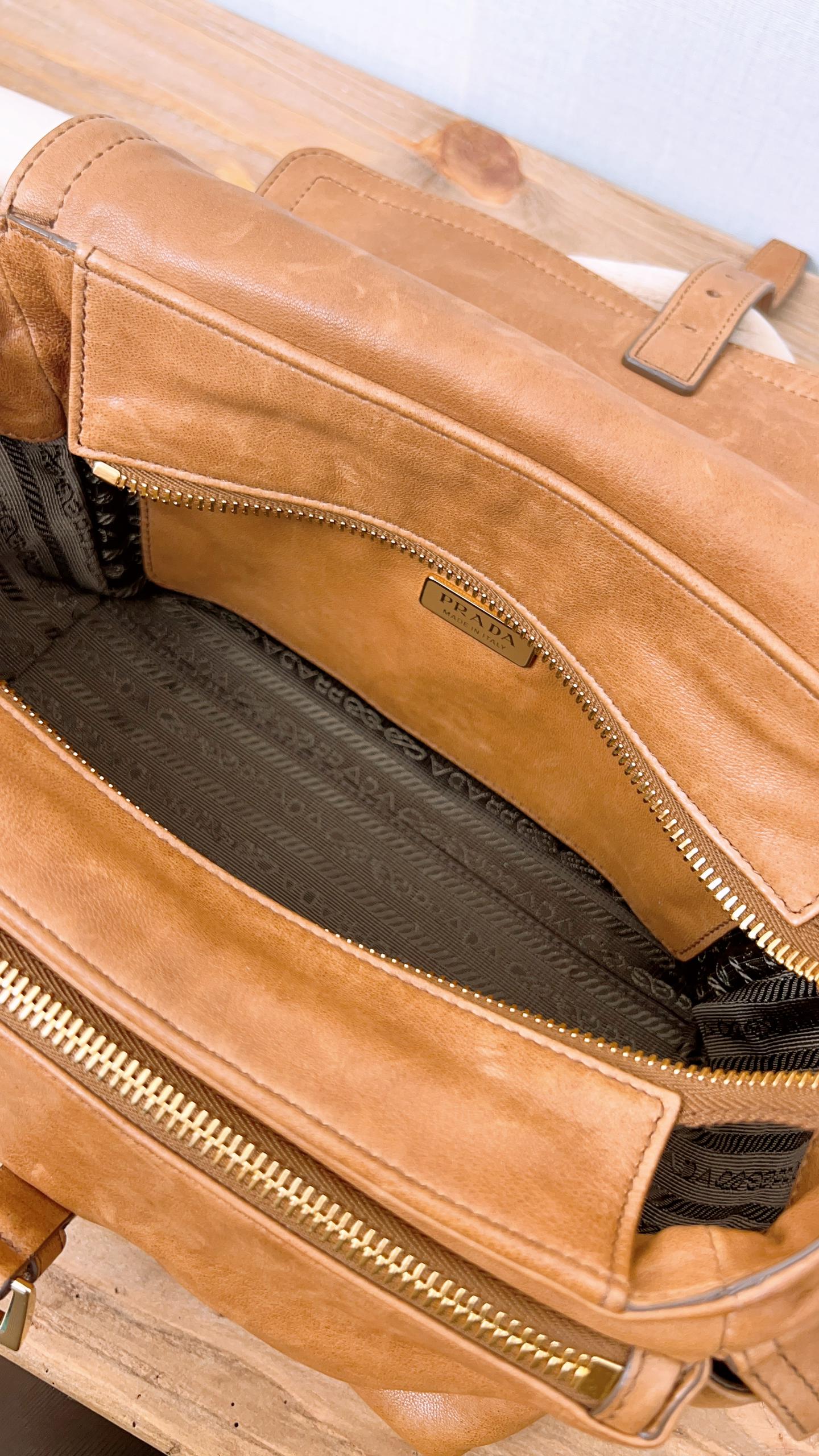 Prada Caramel Explore 2 Way Bag