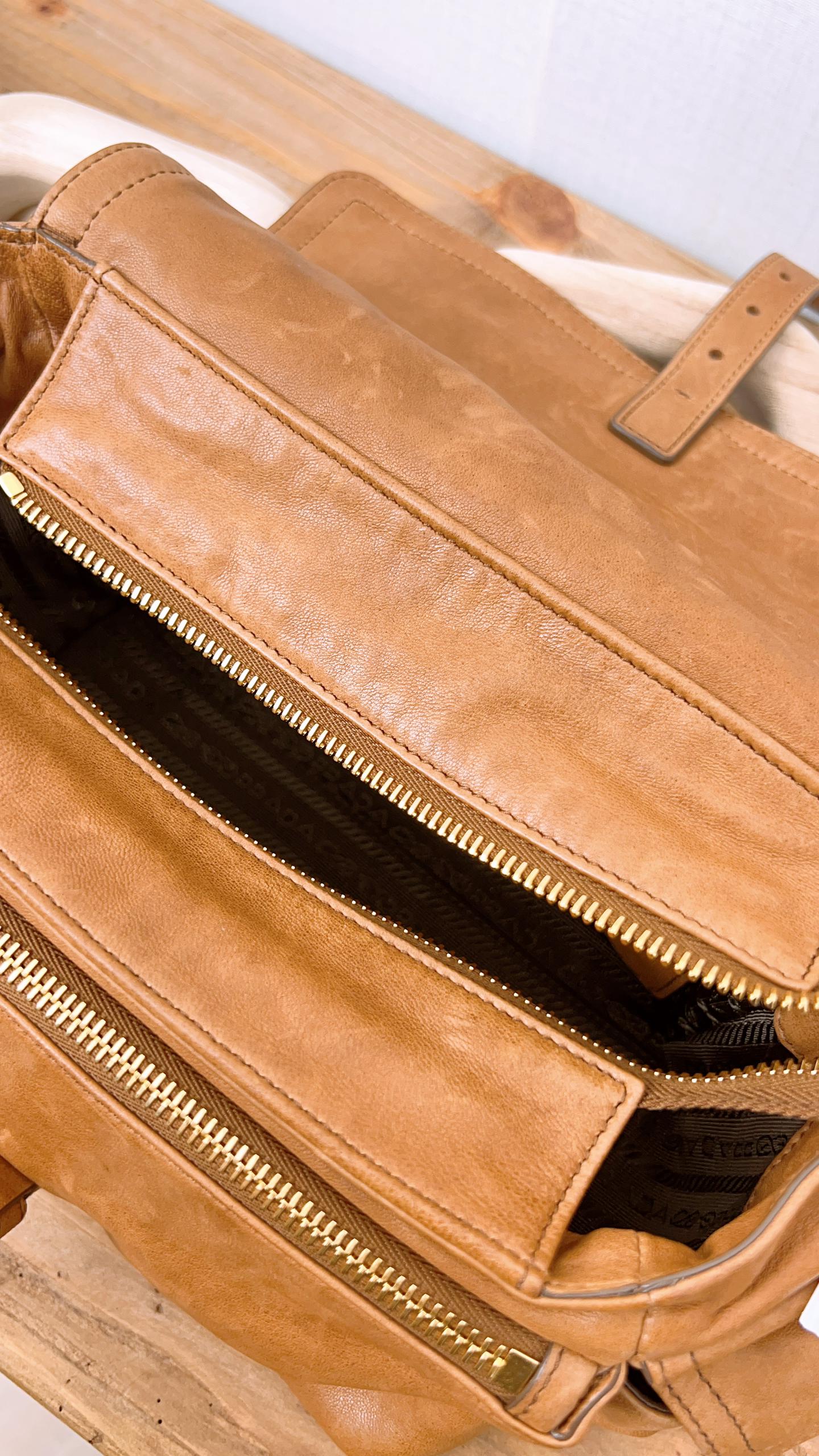 Prada Caramel Explore 2 Way Bag