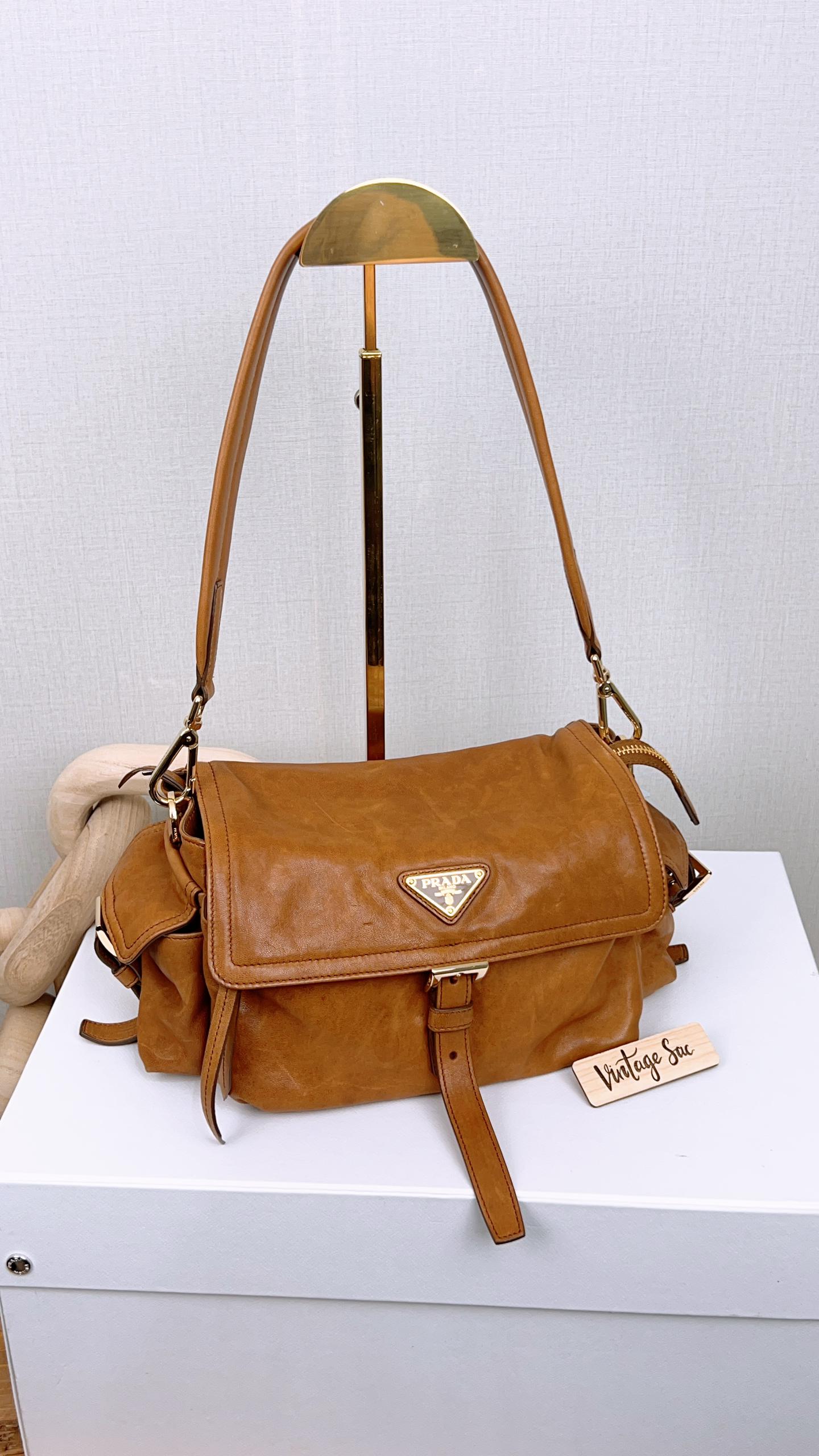 Prada Caramel Explore 2 Way Bag