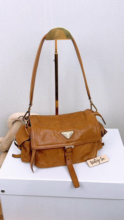 Prada Caramel Explore 2 Way Bag