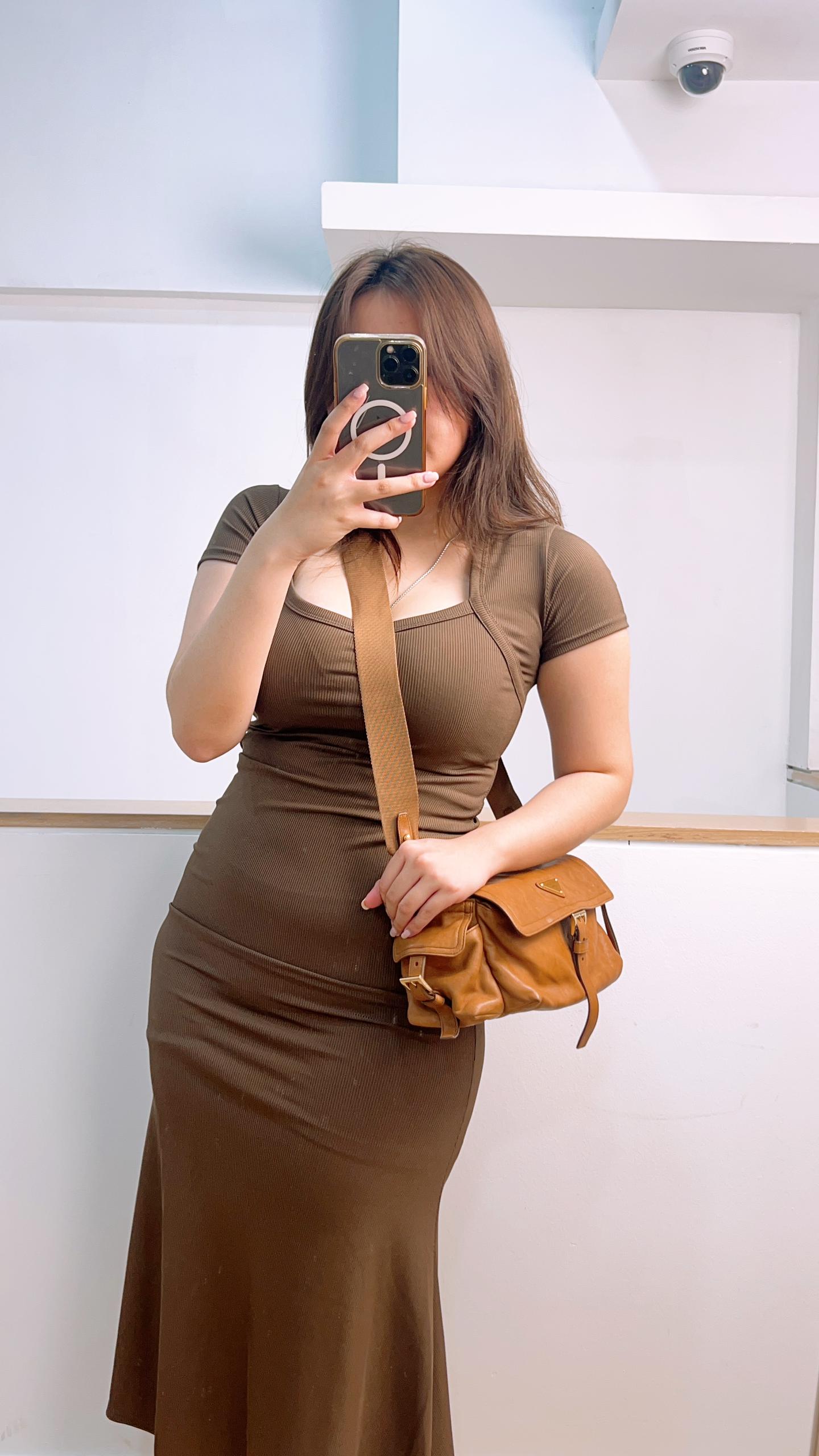 Prada Caramel Explore 2 Way Bag