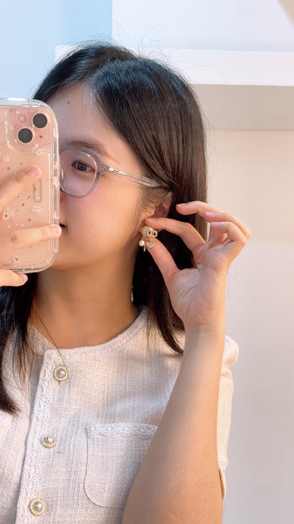 Dior Gold Tribales Earrings with Charms
