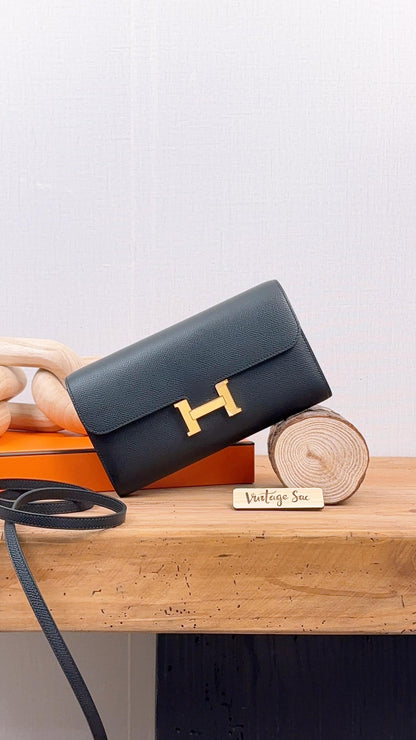 Hermes Black Constance To Go (GHW)
