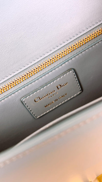 Dior Blue Calfskin Montaigne 30 (GHW)