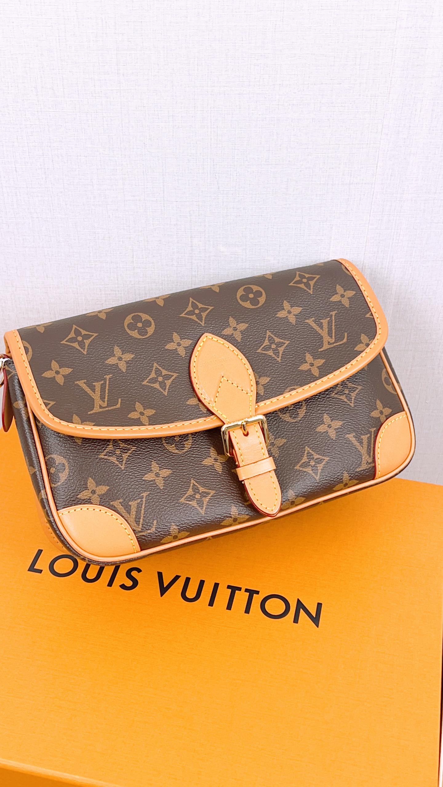 LV Monogram Fuchsia Diane