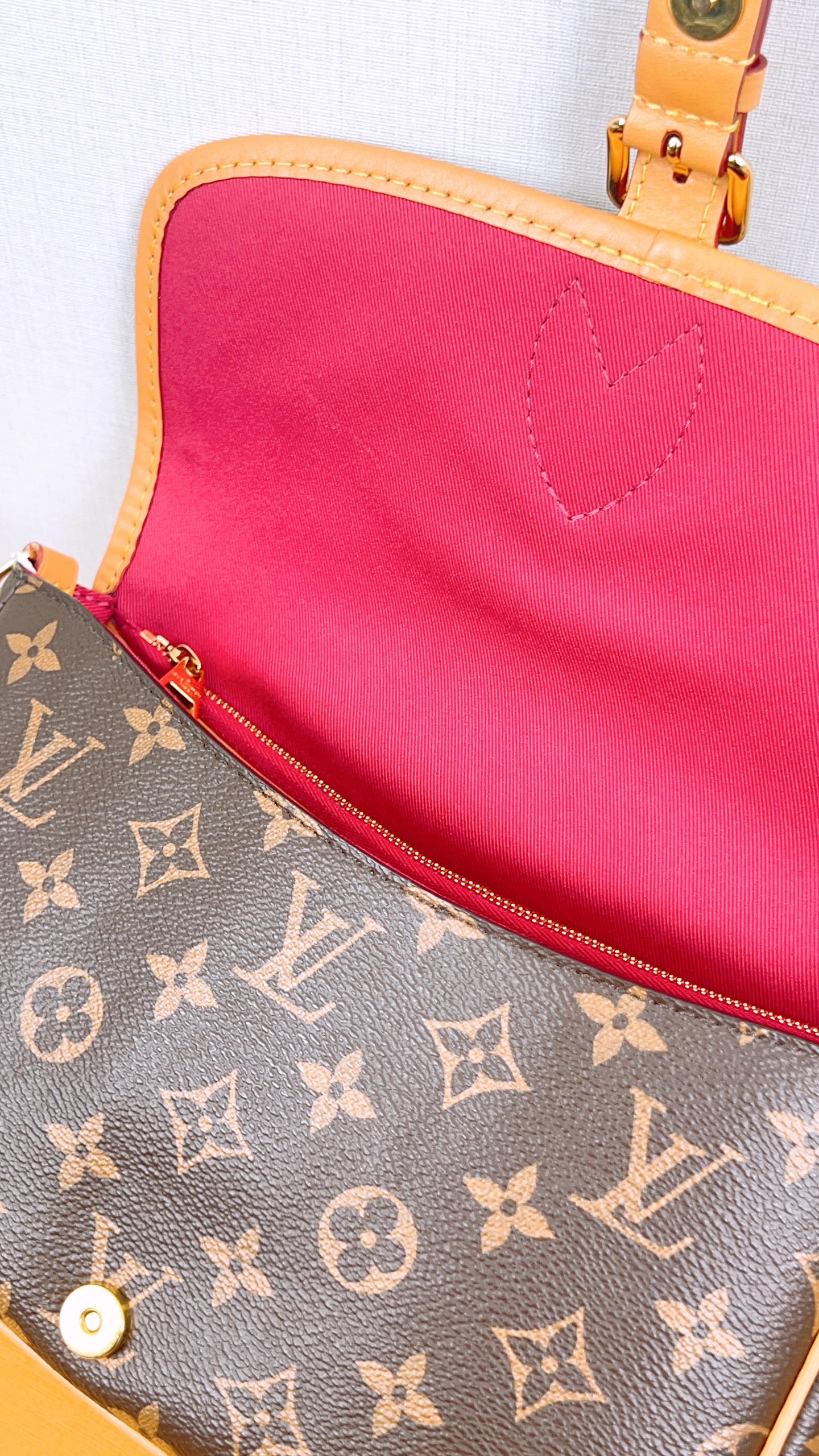LV Monogram Fuchsia Diane