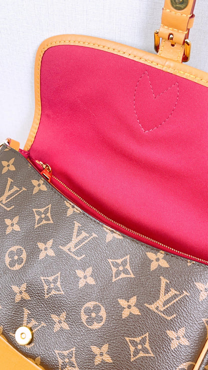 LV Monogram Fuchsia Diane