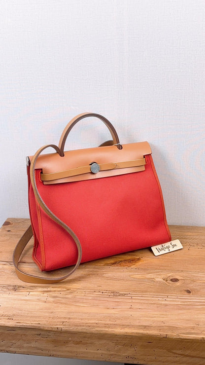 Hermes Naturel x Rouge Tomate Herbag 31 (PHW)
