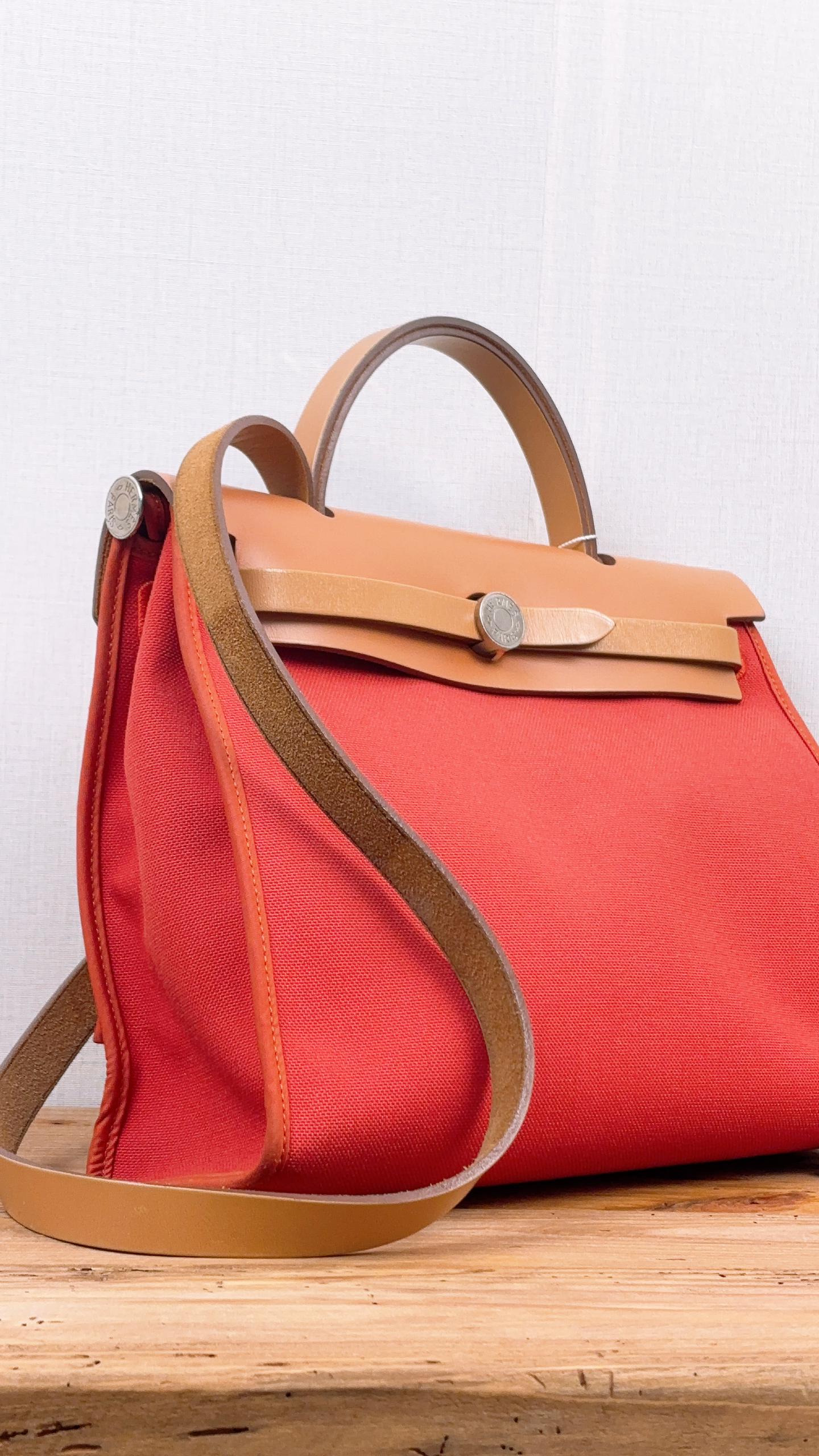 Hermes Naturel x Rouge Tomate Herbag 31 (PHW)