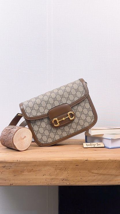 Gucci Brown Medium Horsebit 1955