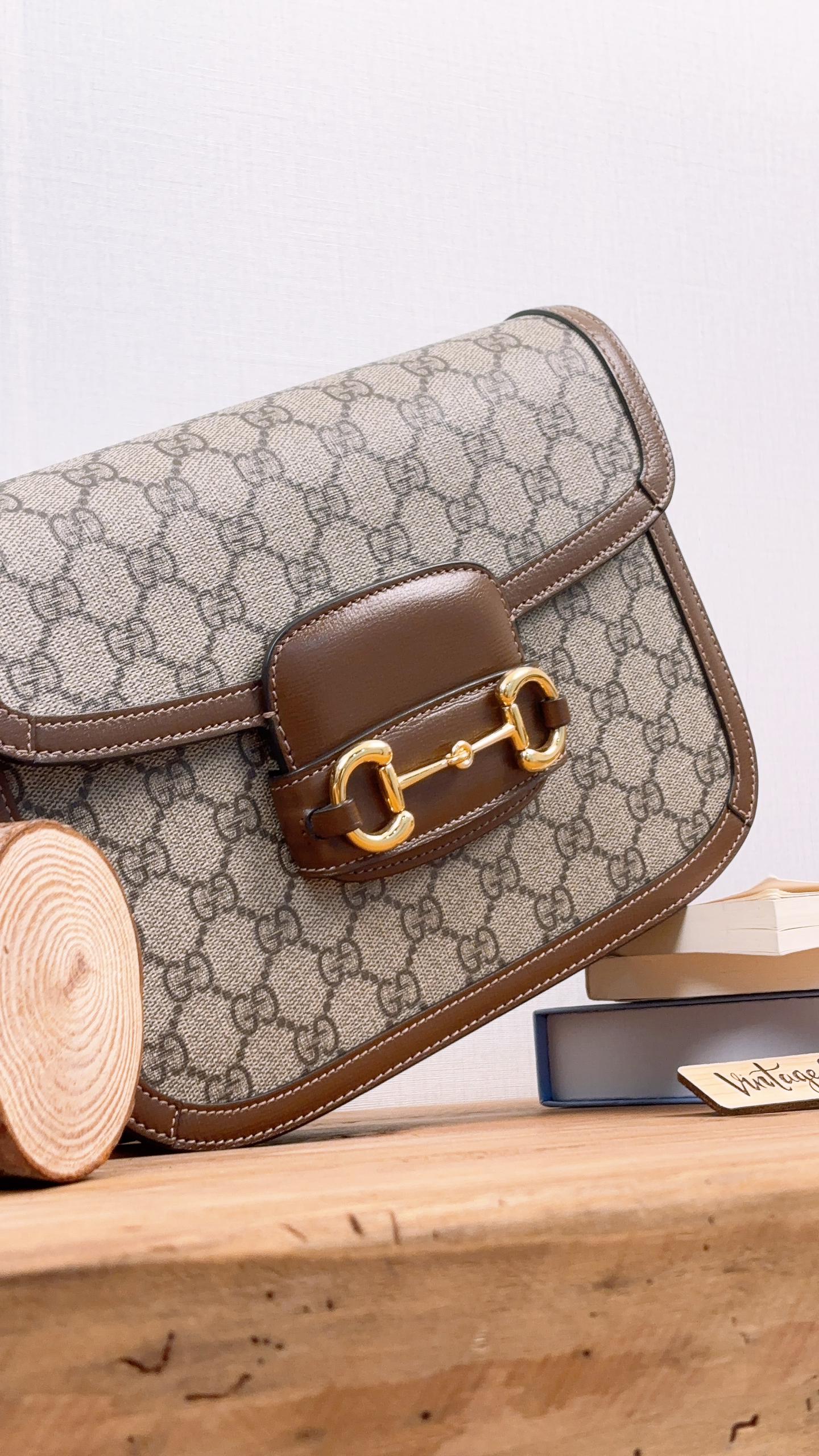 Gucci Brown Medium Horsebit 1955