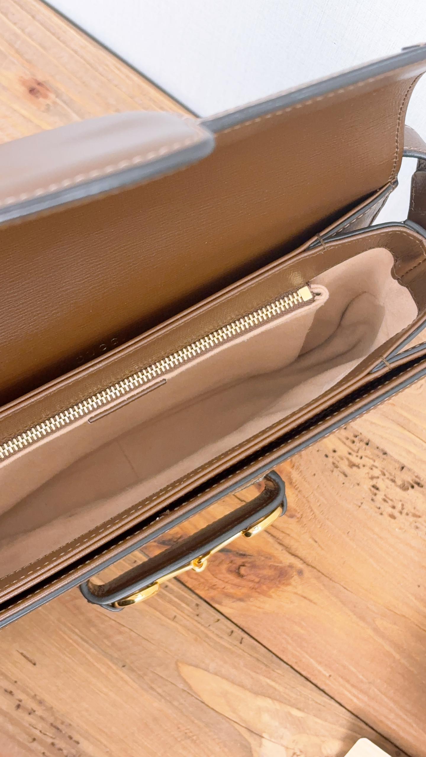 Gucci Brown Medium Horsebit 1955