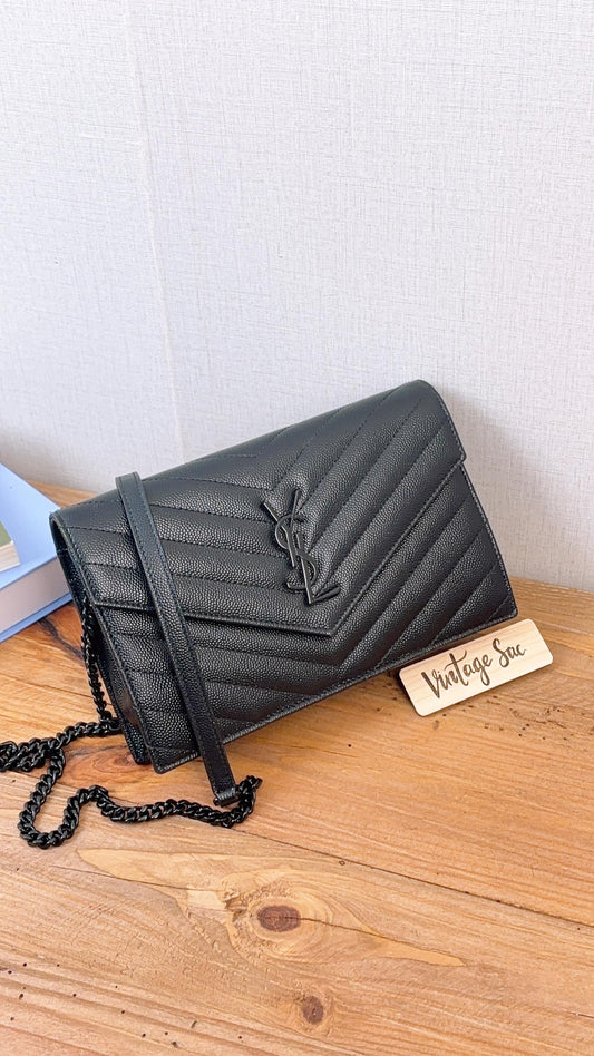 YSL So Black Grained de Poudre Small WOC
