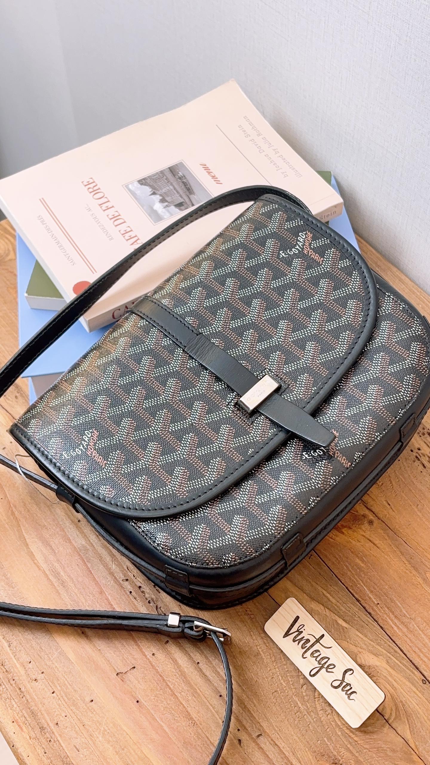 Goyard Black Belvedere PM