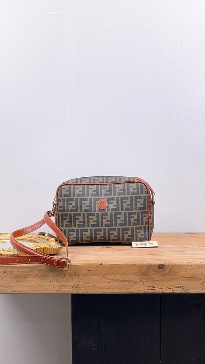 Fendi Zucca Vintage Coated Canvas Camera Bag