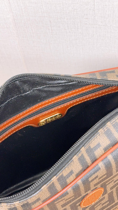 Fendi Zucca Vintage Coated Canvas Camera Bag
