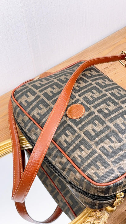 Fendi Zucca Vintage Coated Canvas Camera Bag