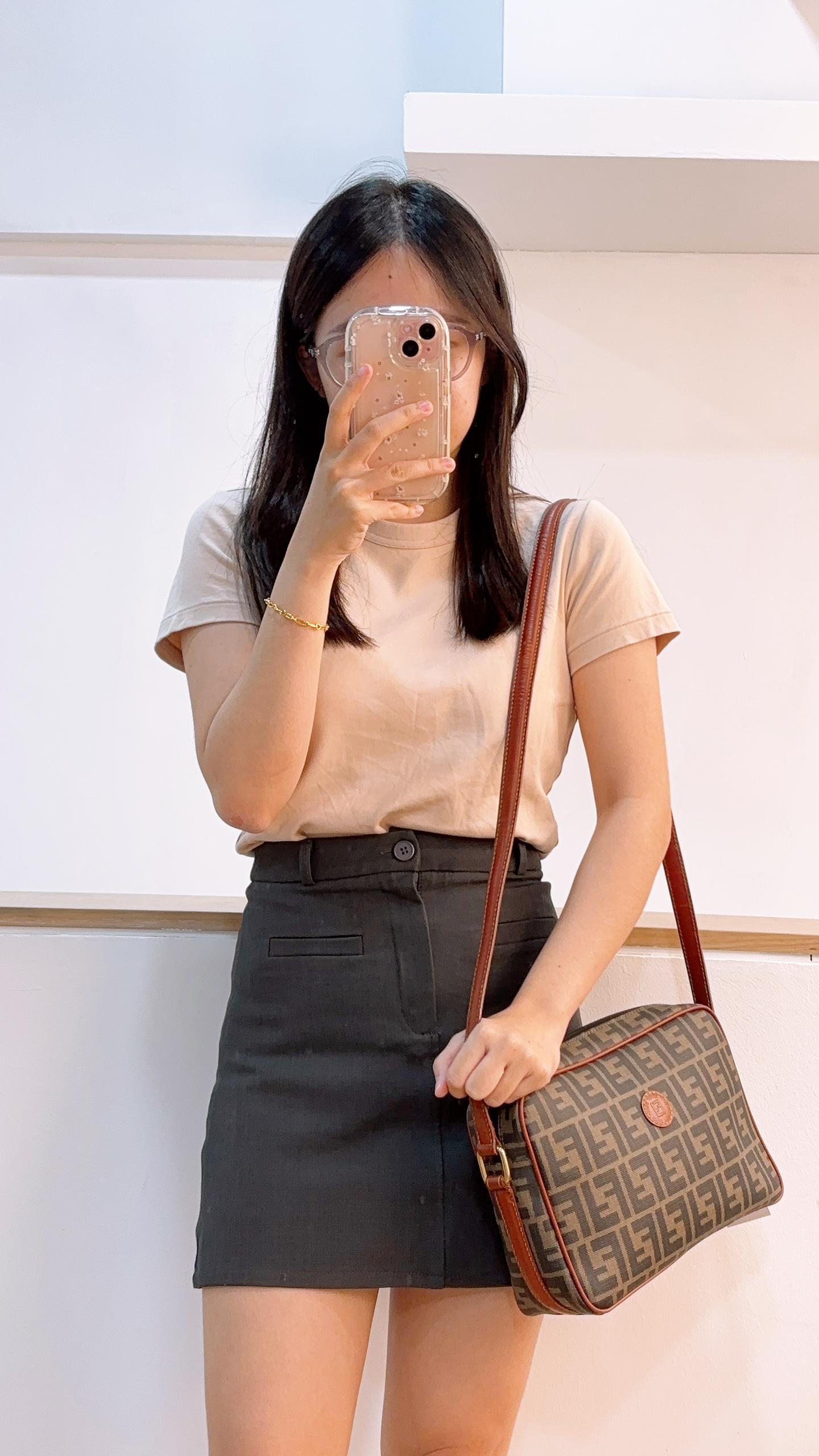 Fendi Zucca Vintage Coated Canvas Camera Bag