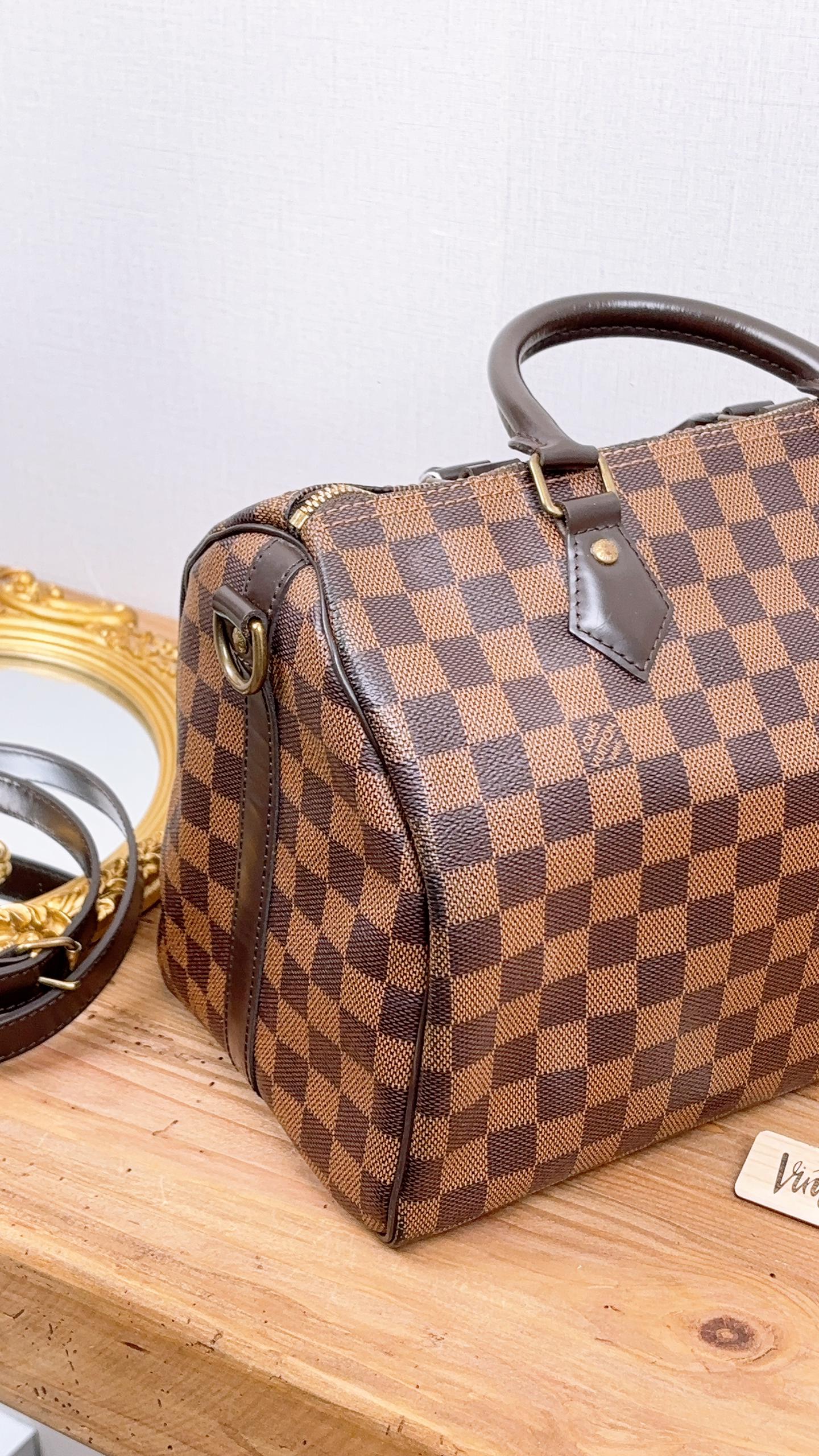 LV Damier Ebene Speedy 30 Bandouliere