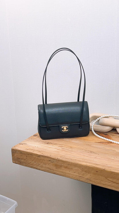 Chanel 26P Black Caviar Small Preppy Coco (GHW)