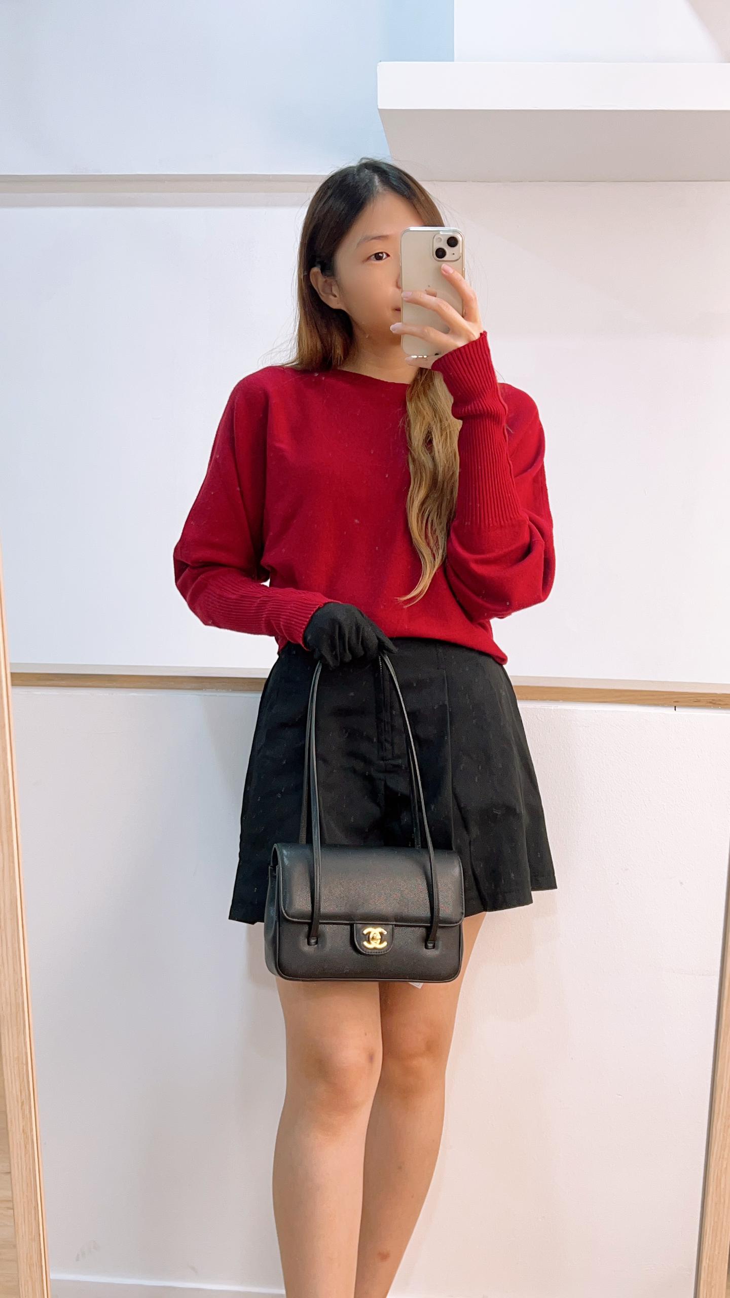 Chanel 26P Black Caviar Small Preppy Coco (GHW)