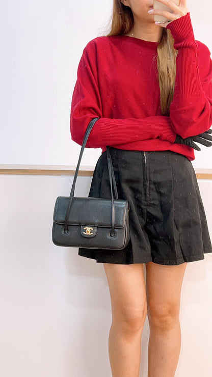 Chanel 26P Black Caviar Small Preppy Coco (GHW)