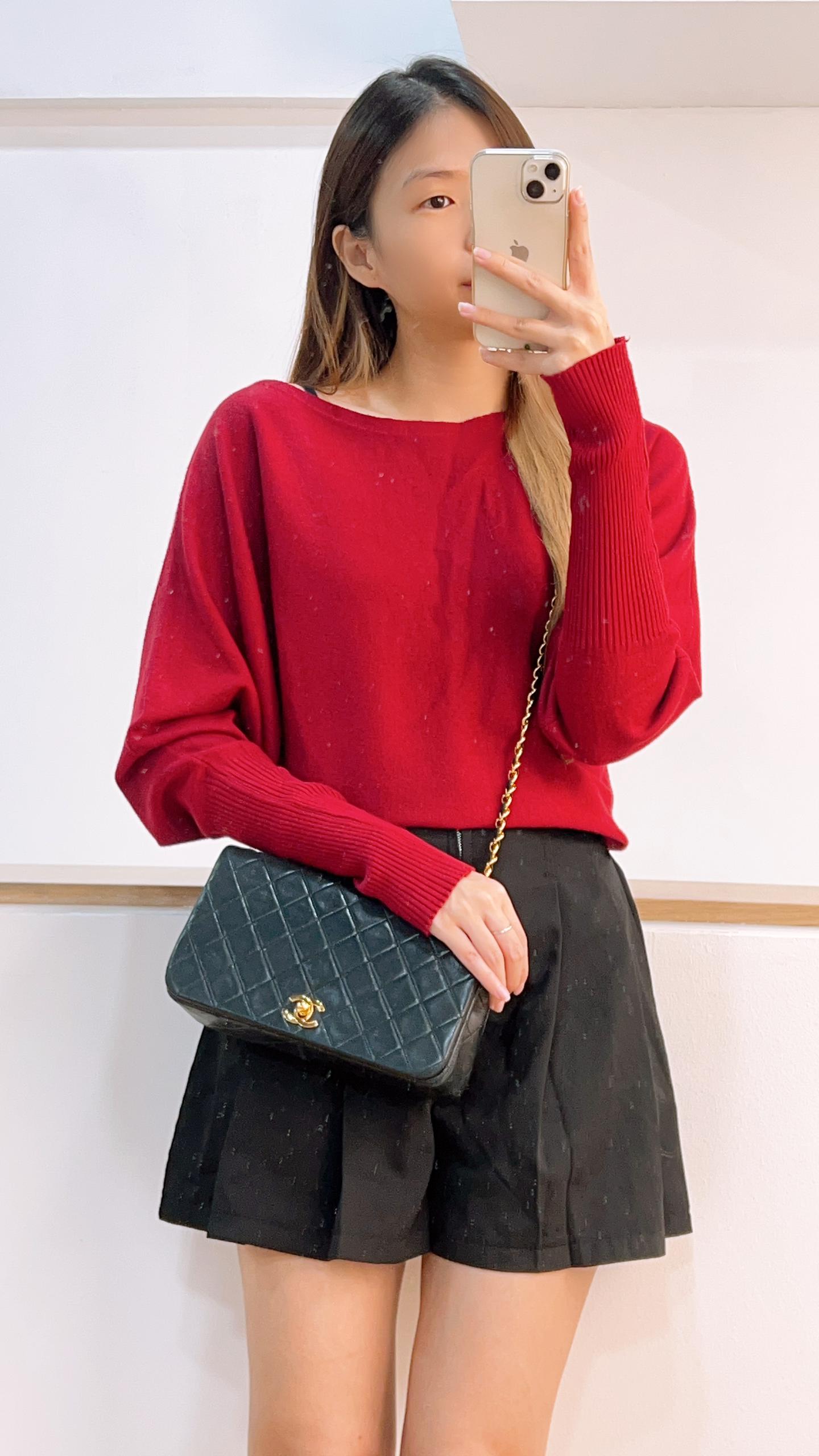 Chanel Black Lambskin Small Vintage Full Flap (GHW)