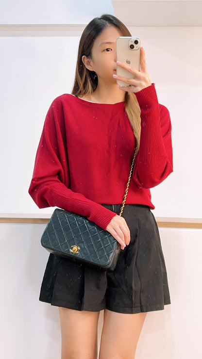 Chanel Black Lambskin Small Vintage Full Flap (GHW)
