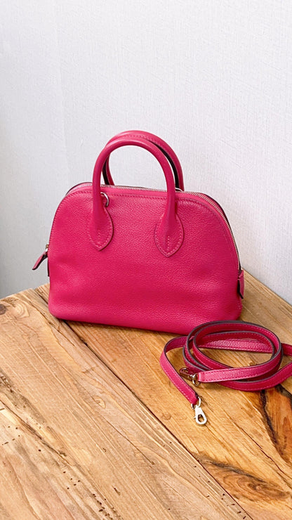Hermes Rose Pourpre Mini Bolide (PHW)