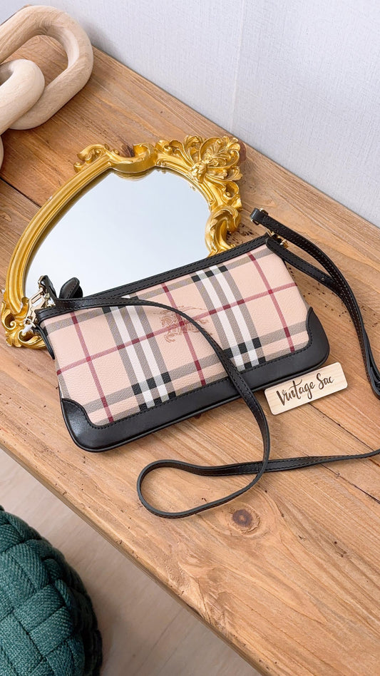 Burberry Chekered Peyton Crossbody Bag