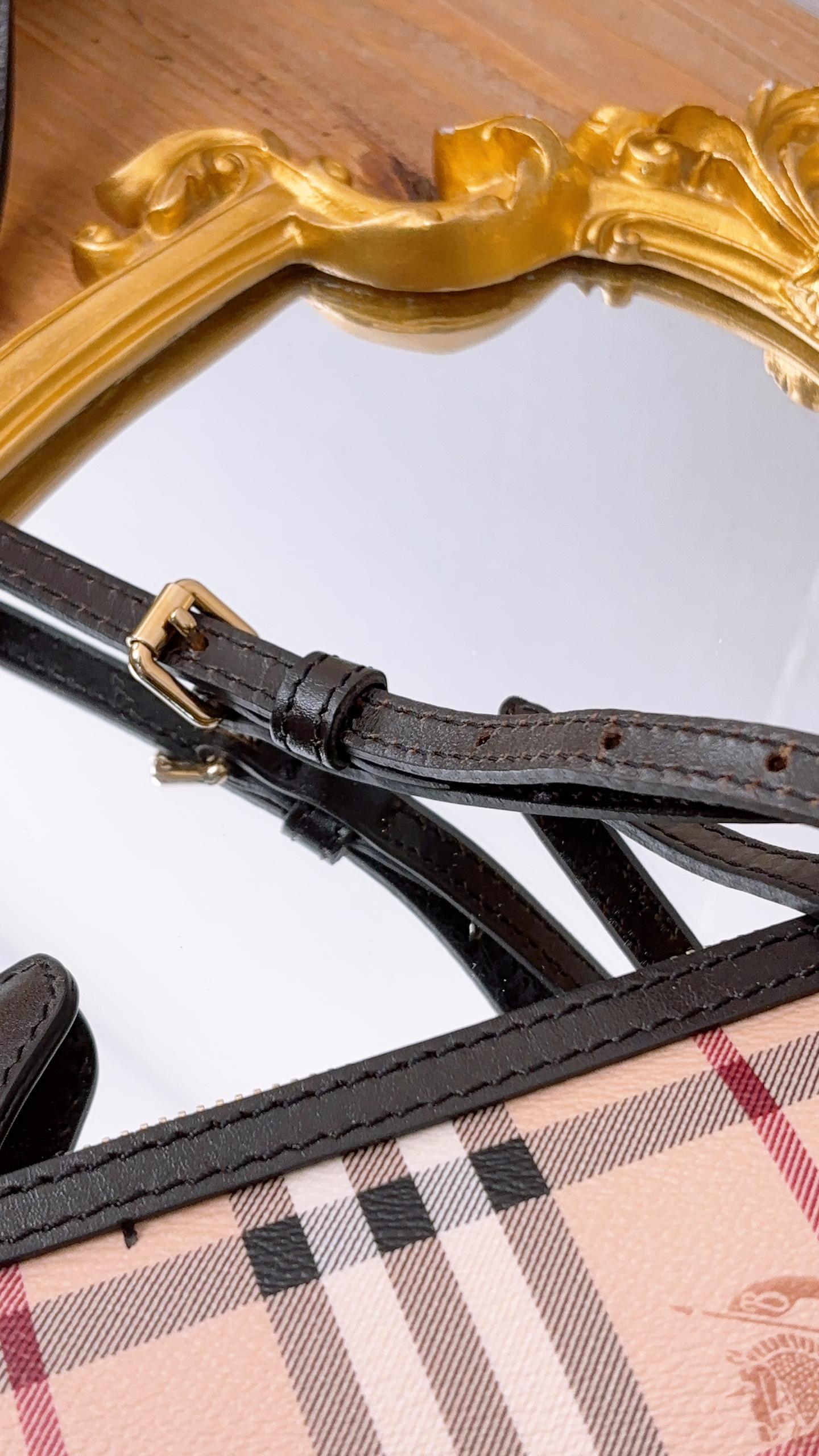 Burberry Chekered Peyton Crossbody Bag