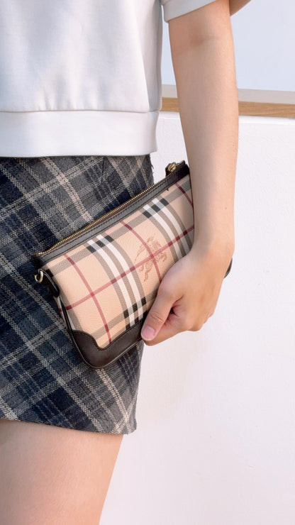 Burberry Chekered Peyton Crossbody Bag